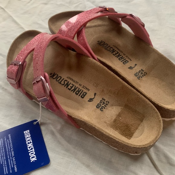 NWT - BIRKENSTOCK - Yao Slide Sandals - Magic Galaxy Old Rose Pink 🌷🦩 - Picture 7 of 15